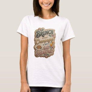 BRUNCH ZONDER CHAMPAGNE IS GEWOON EEN DROEVIG ONTB T-SHIRT
