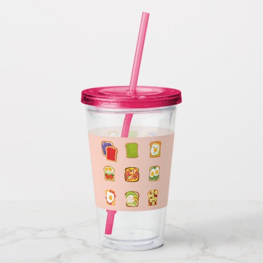 brunchtoast acryl drinkbeker (Achterkant)