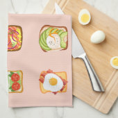 brunchtoast theedoek (Quarter Fold)