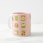 brunchtoast tweekleurige koffiemok (Voorkant links)