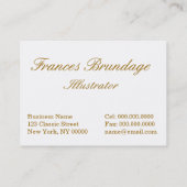 Brundage: Little Salem Witch Visitekaartje (Achterkant)