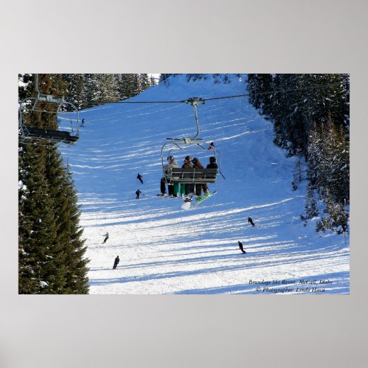 Brundage Ski Resort, McCall, Idaho Poster (Voorkant)
