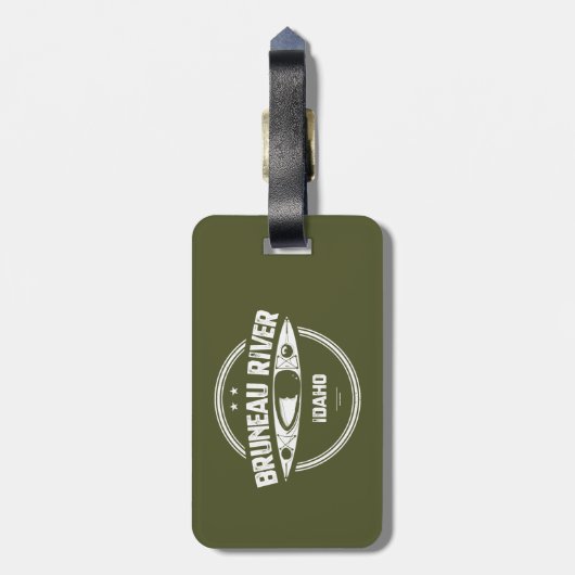 Bruneau Idaho Kayaking Bagagelabel (Achterkant verticaal)