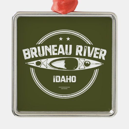 Bruneau Idaho Kayaking Metalen Ornament (Voorkant)