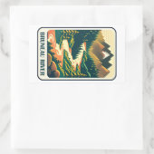 Bruneau River Idaho Kleuren Rechthoekige Sticker (Tas)
