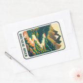 Bruneau River Idaho Kleuren Rechthoekige Sticker (Envelop)