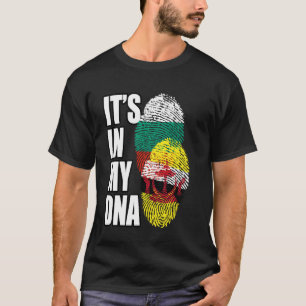 Brunees en Bulgaars Mix Dna-vlagerfgoed T-shirt