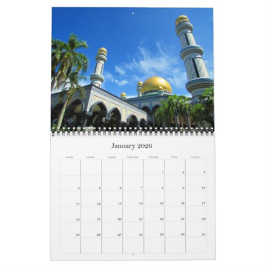 Brunei 2026 kalender (Jan 2026)