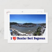 Brunei - Bandar Seri Begawan - Ik hou van - Briefkaart (Voorkant / Achterkant)
