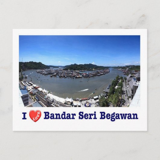 Brunei - Bandar Seri Begawan - Ik hou van - Briefkaart (Voorkant)