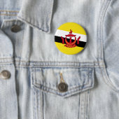 Brunei - Bruneian Flag Ronde Button 5,7 Cm (In situ)