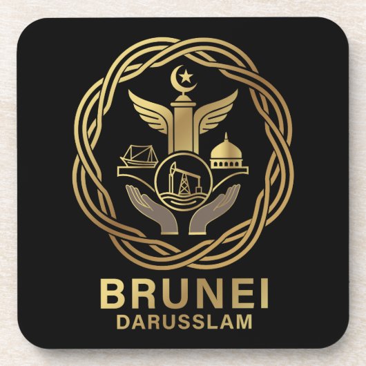 Brunei Darusslam Southeast Asia Bier Onderzetter (Voorkant)