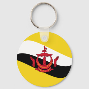 Brunei Fisheye Flag Sleutelhanger