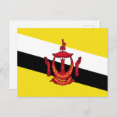 Brunei Flag Briefkaart (Voorkant / Achterkant)