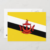 Brunei Flag Briefkaart (Voorkant / Achterkant)