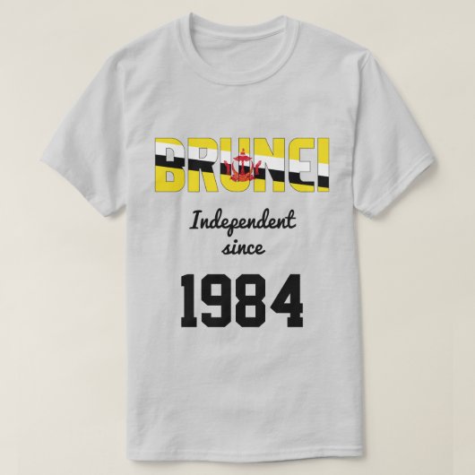 Brunei Flag Independence Celebration T-shirt (Design voorkant)