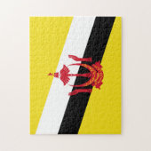 Brunei Flag Jigzaag Puzzle Legpuzzel (Verticaal)
