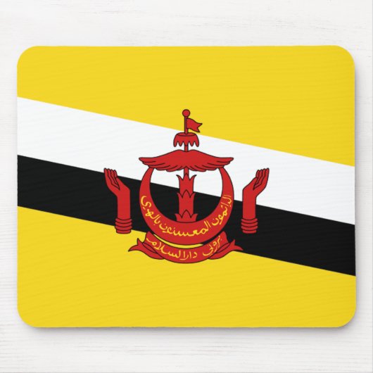 Brunei Flag Mousepad Muismat (Voorkant)