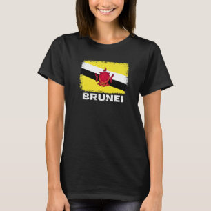 Brunei Flag ondersteunt Bruneian People Women Mann T-shirt