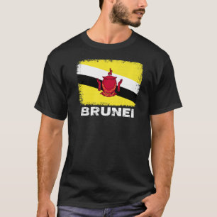 Brunei Flag ondersteunt Bruneian People Women Mann T-shirt