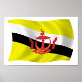 Brunei Flag Poster Print (Voorkant)
