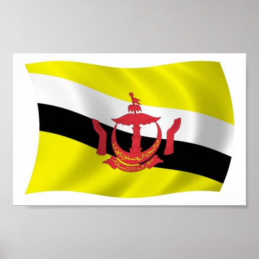 Brunei Flag Poster Print (Voorkant)