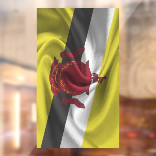 Brunei Flag Raamsticker (Vel 2)