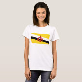 Brunei Flag x Map T-Shirt (Voorkant volledig)