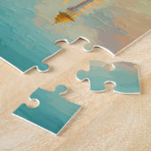 Brunei Illustration Travel Art Vintage Legpuzzel (Zijkant)