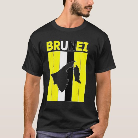 Brunei Landsgrenzen T-shirt (Voorkant)