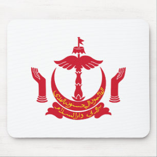 Brunei landswapen symbool embleem vlag muismat