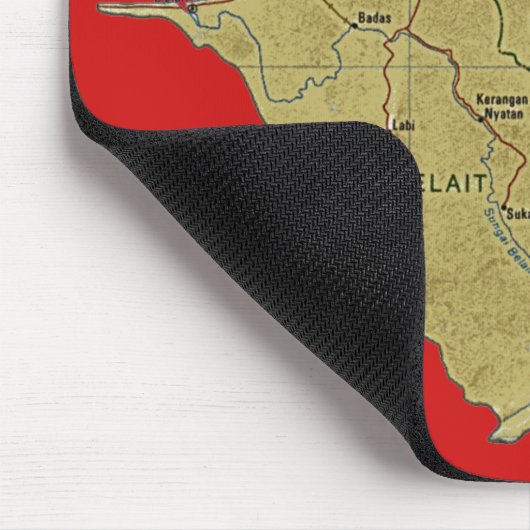 Brunei Map Mousepad Muismat (Hoek)