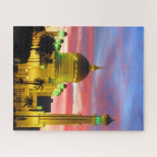 brunei nachtmoskee legpuzzel (Horizontaal)