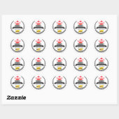 Brunei Ronde Sticker (Vel)