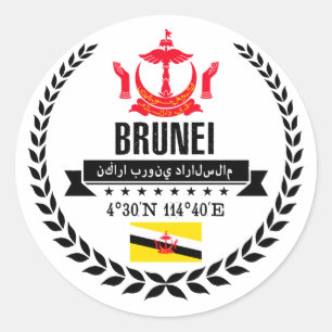 Brunei Ronde Sticker