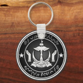 Brunei Round Emblem Sleutelhanger (Voorkant)