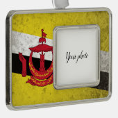 Brunei Verzilverd Omlijst Ornament (Rechts)