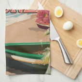 Brunei vintage reis poster art. theedoek (Quarter Fold)