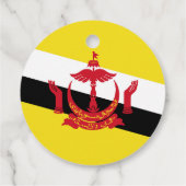 Brunei vlag bedankjes labels (Achterkant)