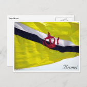 brunei vlag briefkaart (Voorkant / Achterkant)