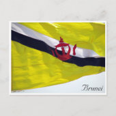 brunei vlag briefkaart (Voorkant)