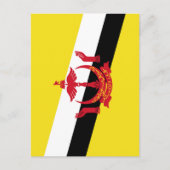 Brunei vlag briefkaart (Voorkant)