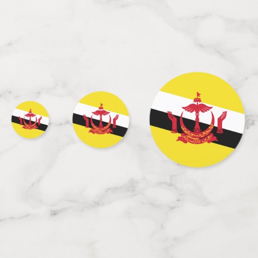 Brunei vlag confetti (Voorkanten)