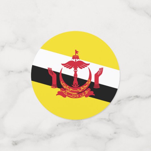Brunei vlag confetti (Kleine voorkant)