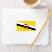 Brunei vlag etiket (Insitu)