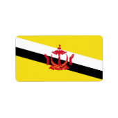 Brunei vlag etiket (Voorkant)