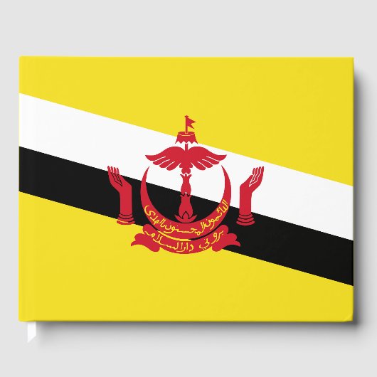Brunei vlag gastenboek (Voorkant)