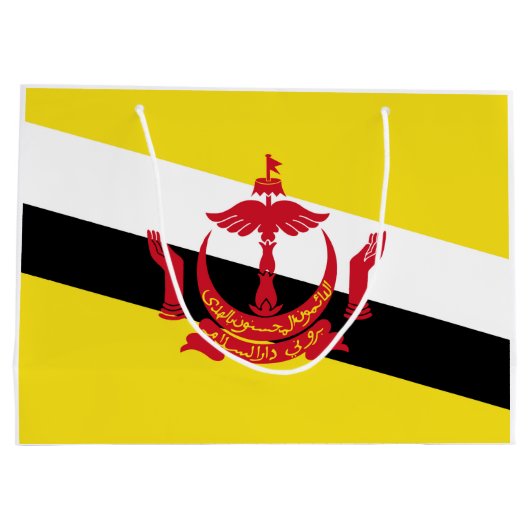 Brunei vlag groot cadeauzakje (Achterkant)