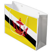 Brunei vlag groot cadeauzakje (Voorkant Gekanteld)