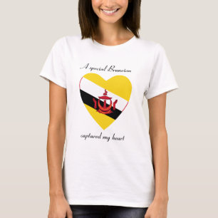 Brunei Vlag Hartendief T-Shirt